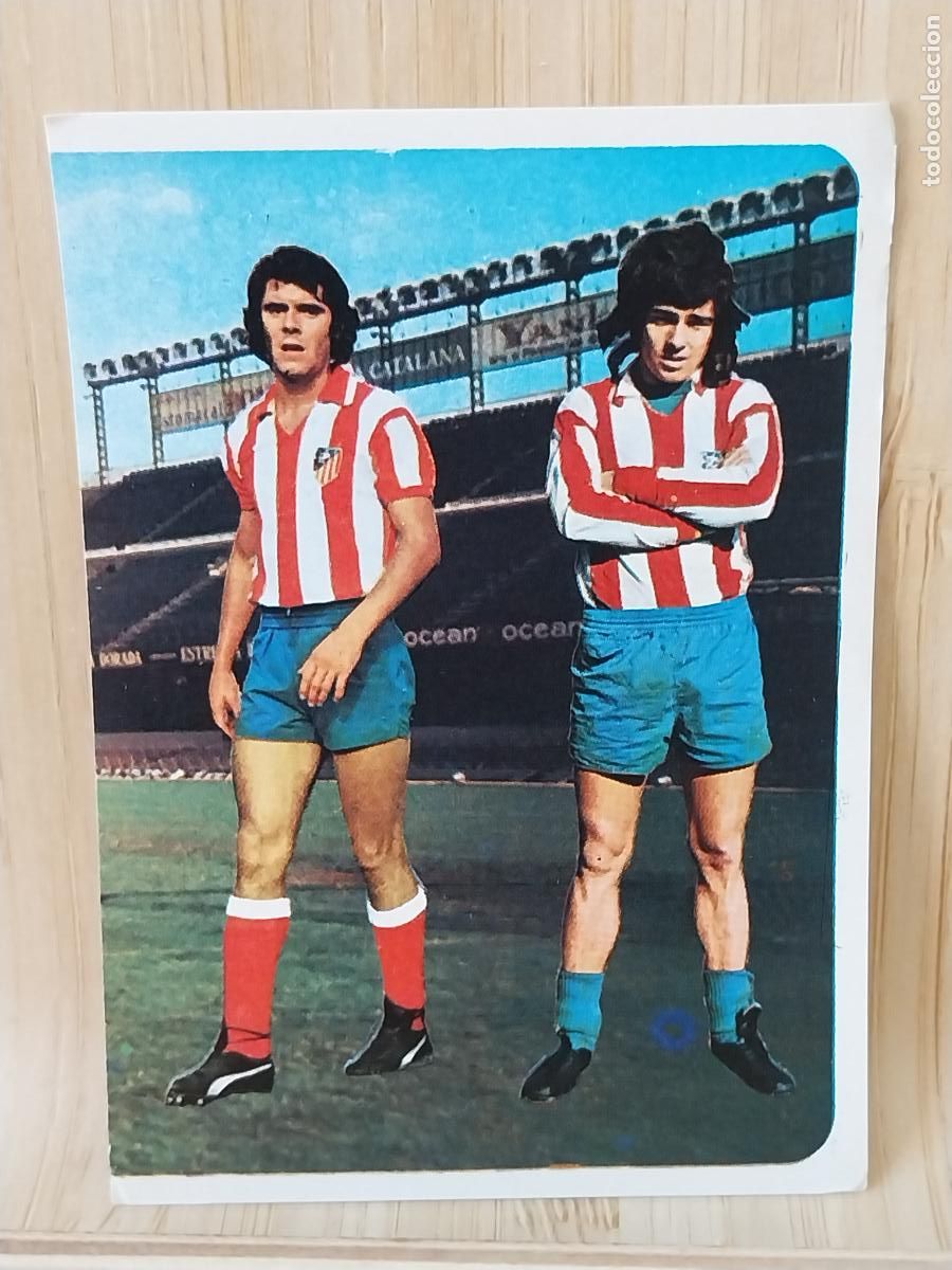 Cromos de F&uacute;tbol: BECERRA +++ LEAL AT MADRID # 16 LIGA 1975 75 76 ED RUIROMER ROMERO CROMO SIN PEGAR NUNCA