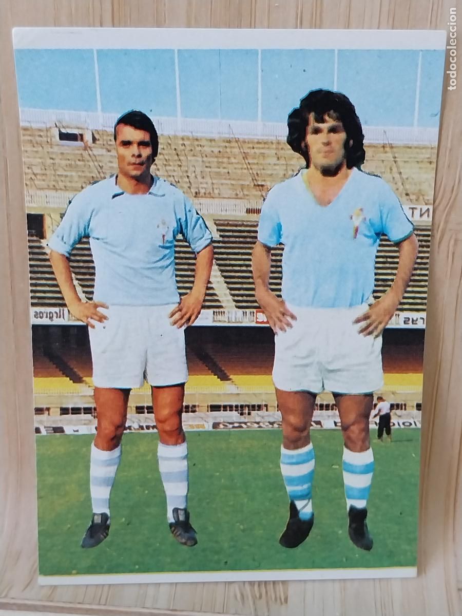 Cromos de F&uacute;tbol: HIDALGO +++ RIVAS CELTA VIGO # 34 LIGA 1975 75 76 ED RUIROMER ROMERO CROMO SIN PEGAR NUNCA