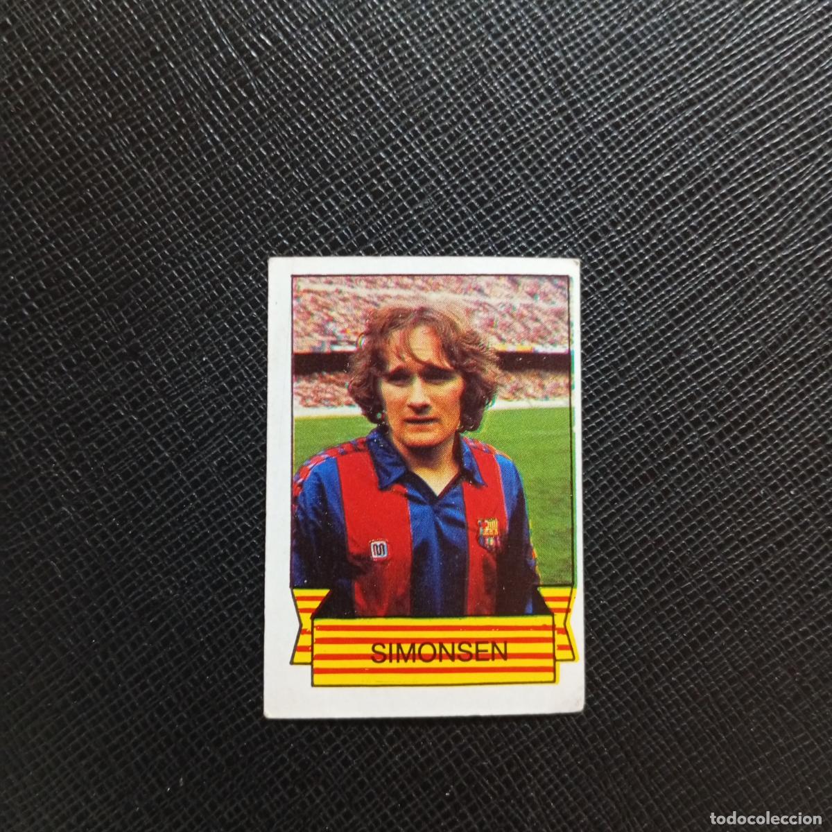 Cromos de F&uacute;tbol: SIMONSEN BARCA BARCELONA CAMPEON 84 85 CROMO FUTBOL 1984 1985 - SIN PEGAR- A156 PG82