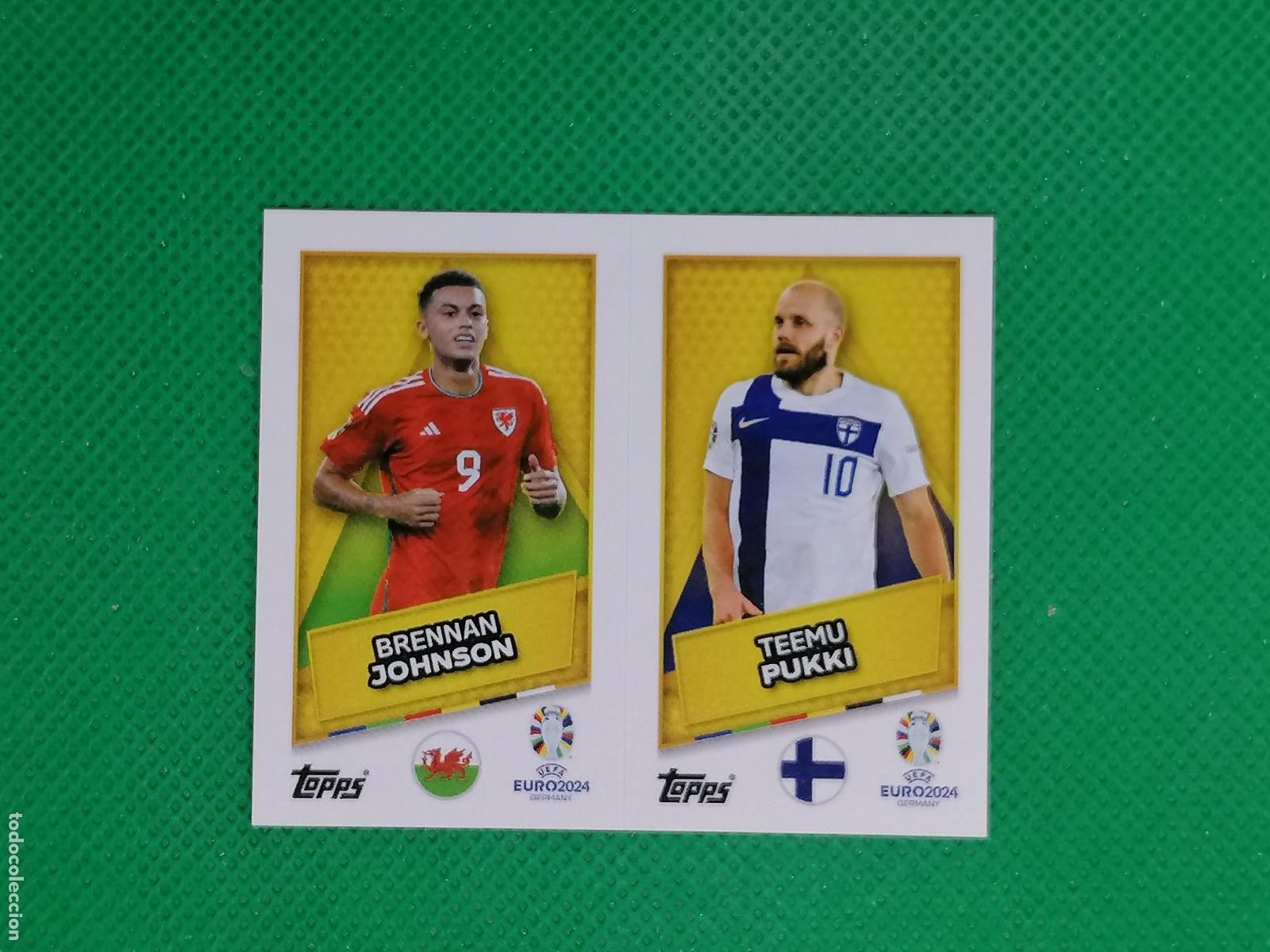 Cromos de F&uacute;tbol: FIN WAL SP JOHNSON PUKKI ⚽ TOPPS EURO 2024 24 GERMANY STICKERS ⚽