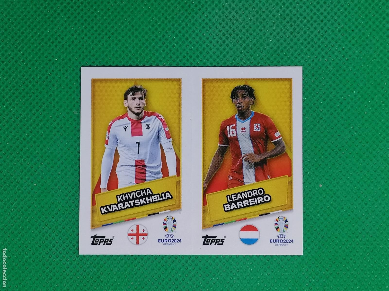 Cromos de F&uacute;tbol: LUX GEO SP KVARATSKHELIA BARREIRO ⚽ TOPPS EURO 2024 24 GERMANY STICKERS ⚽
