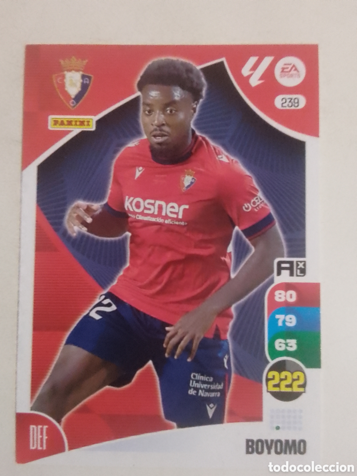 Cromos de F&uacute;tbol: Adrenalyn XL 2024-25 n&deg; 239 Boyomo &bull; Osasuna.