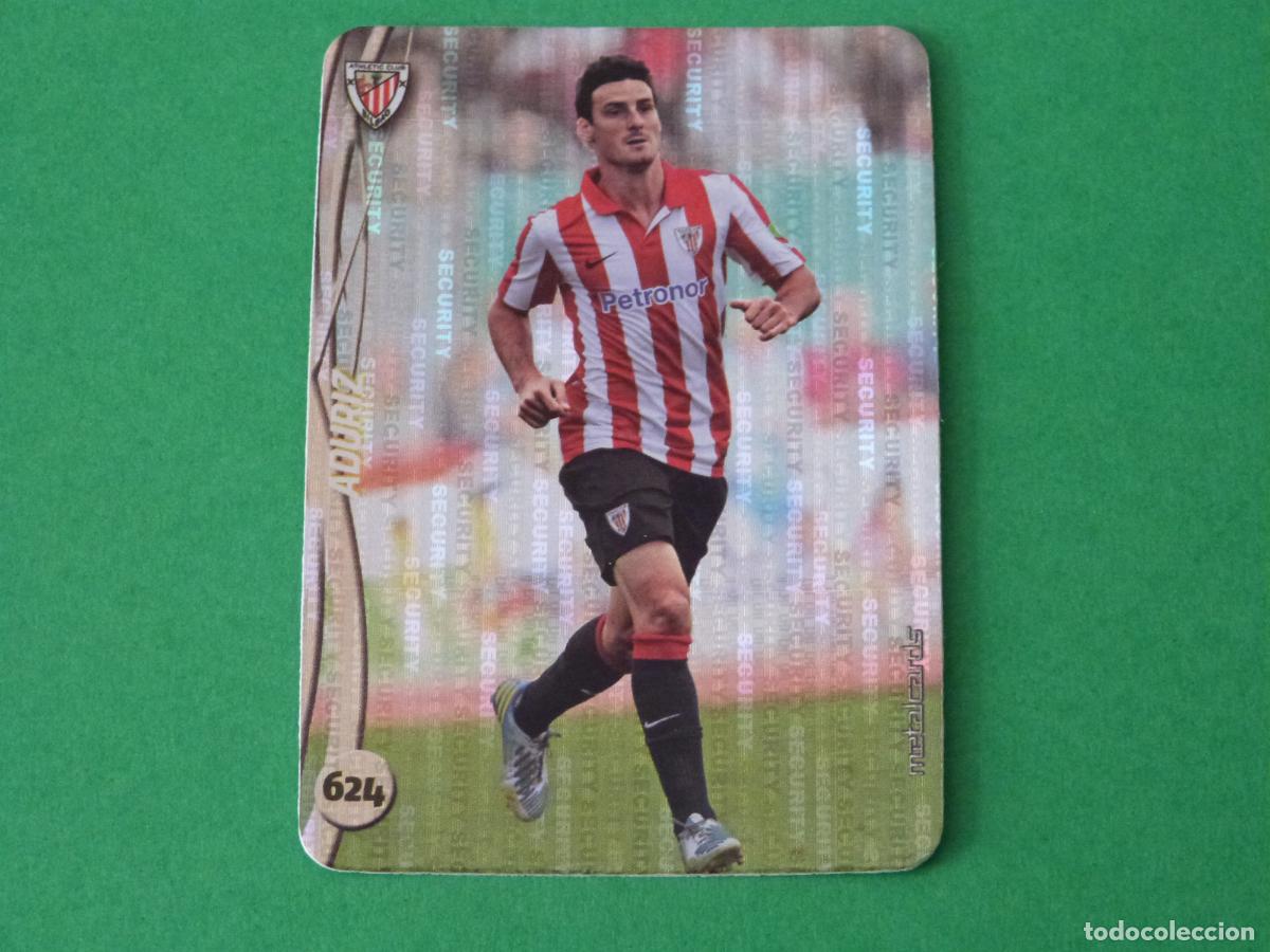 Cromos de F&uacute;tbol: TRADING CARD FUTBOL ADURIZ ATH. BILBAO BRILLO SECURITY N&ordm; 624 FICHAS LIGA MUNDICROMO 2014-2015/14-15