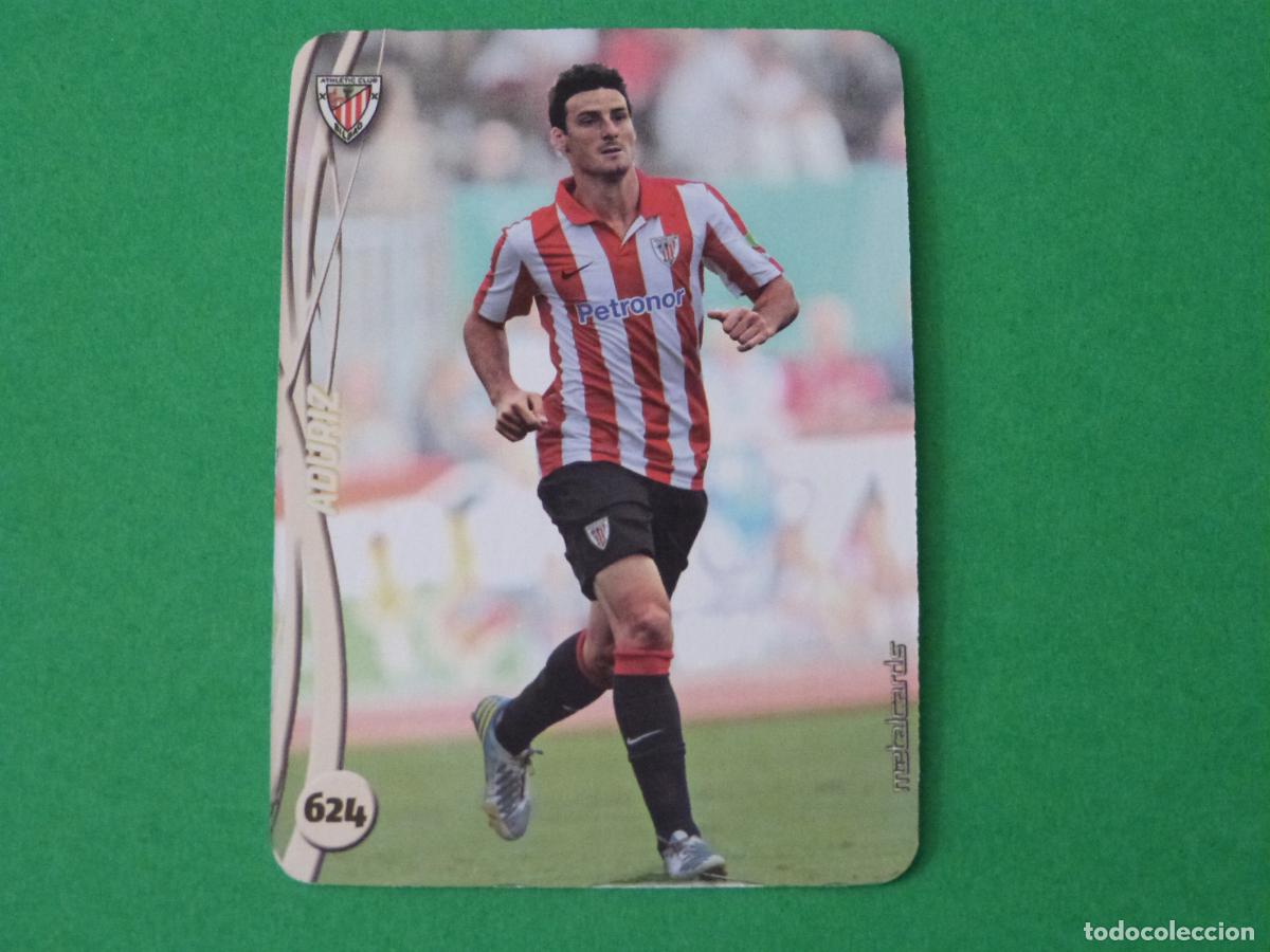 Cromos de F&uacute;tbol: TRADING CARD FUTBOL ADURIZ ATH. BILBAO BRILLO LISO N&ordm; 624 FICHAS LIGA MUNDICROMO 2014-2015/14-15