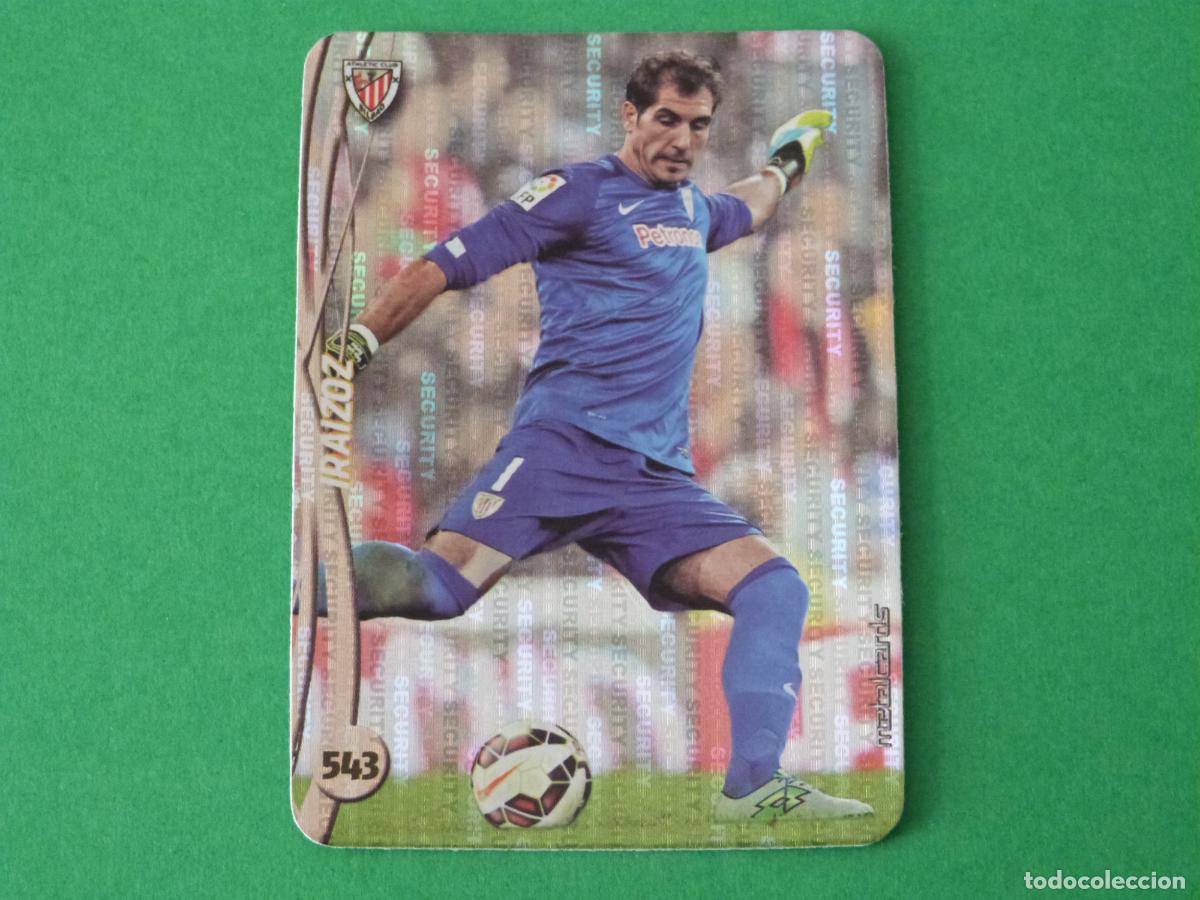 Cromos de F&uacute;tbol: TRADING CARD FUTBOL IRAIZOZ ATH. BILBAO BRILLO SECURITY 543 FICHAS LIGA MUNDICROMO 2014-2015/14-15