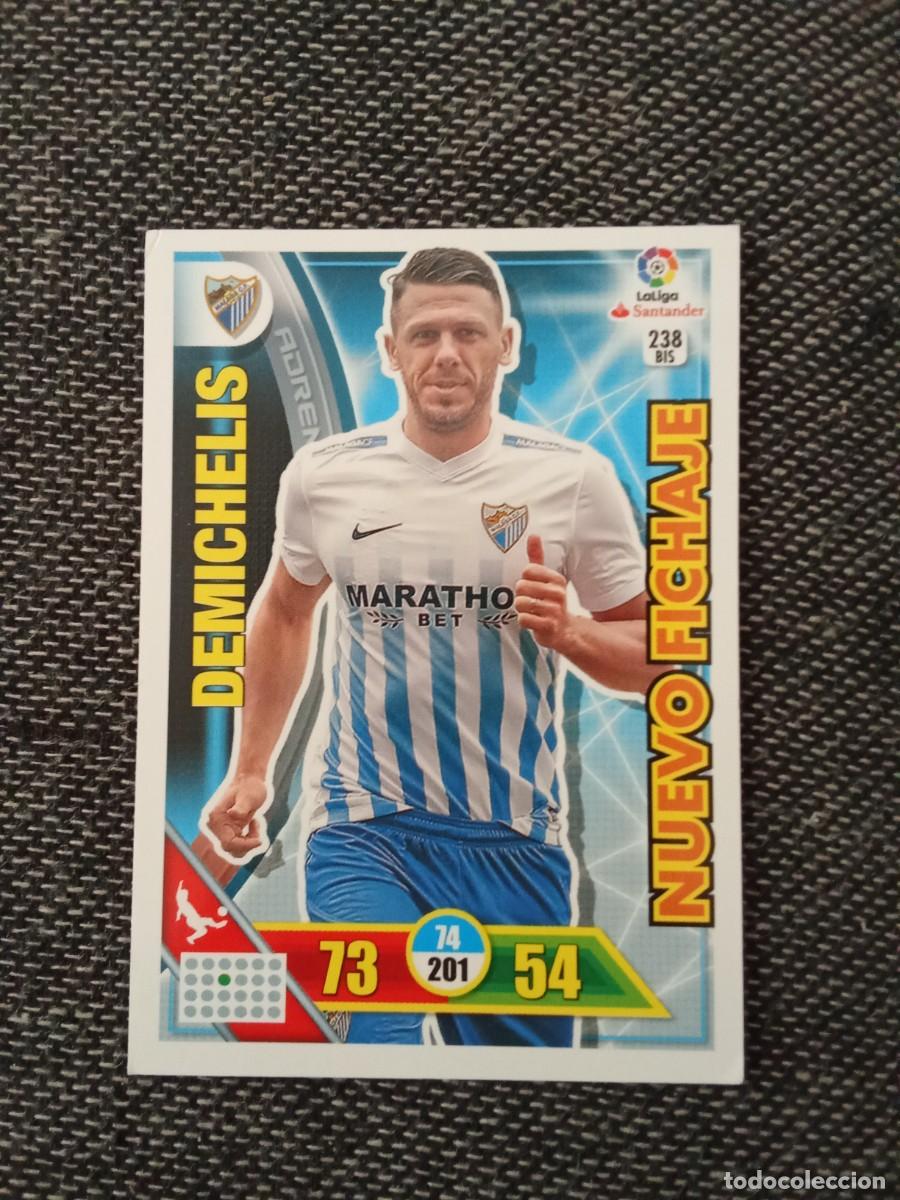 Cromos de F&uacute;tbol: 238 bis demichelis m&aacute;laga nuevo fichaje ADRENALYN 2016-17