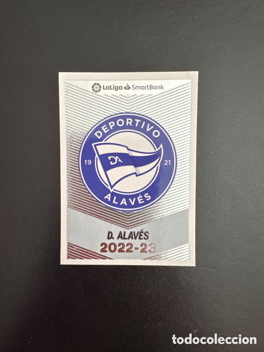 Cromos de F&uacute;tbol: ESCUDO ALAV&Eacute;S NUMERO 1 LIGA ESTE 2022 2023