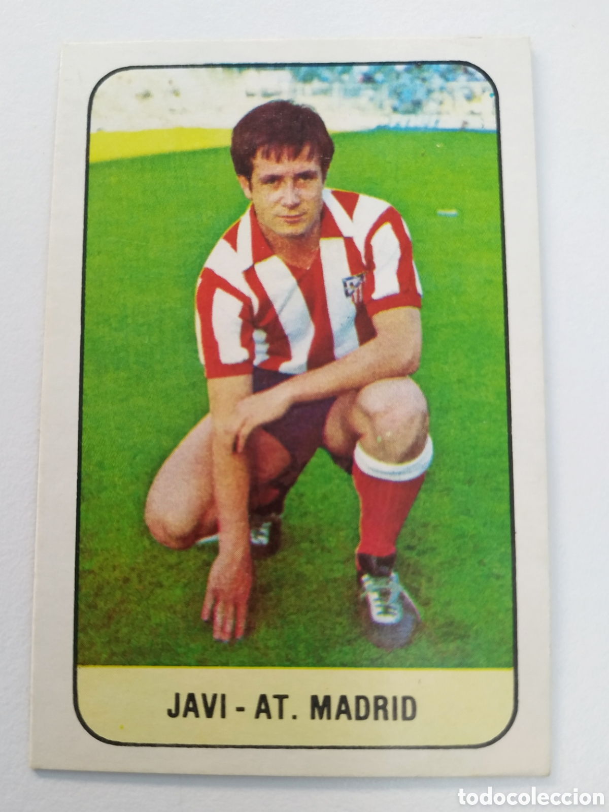 Figurine di Calcio: javi, FICHAJE 27 del atl. Madrid 78/79, despegado. ESTE.