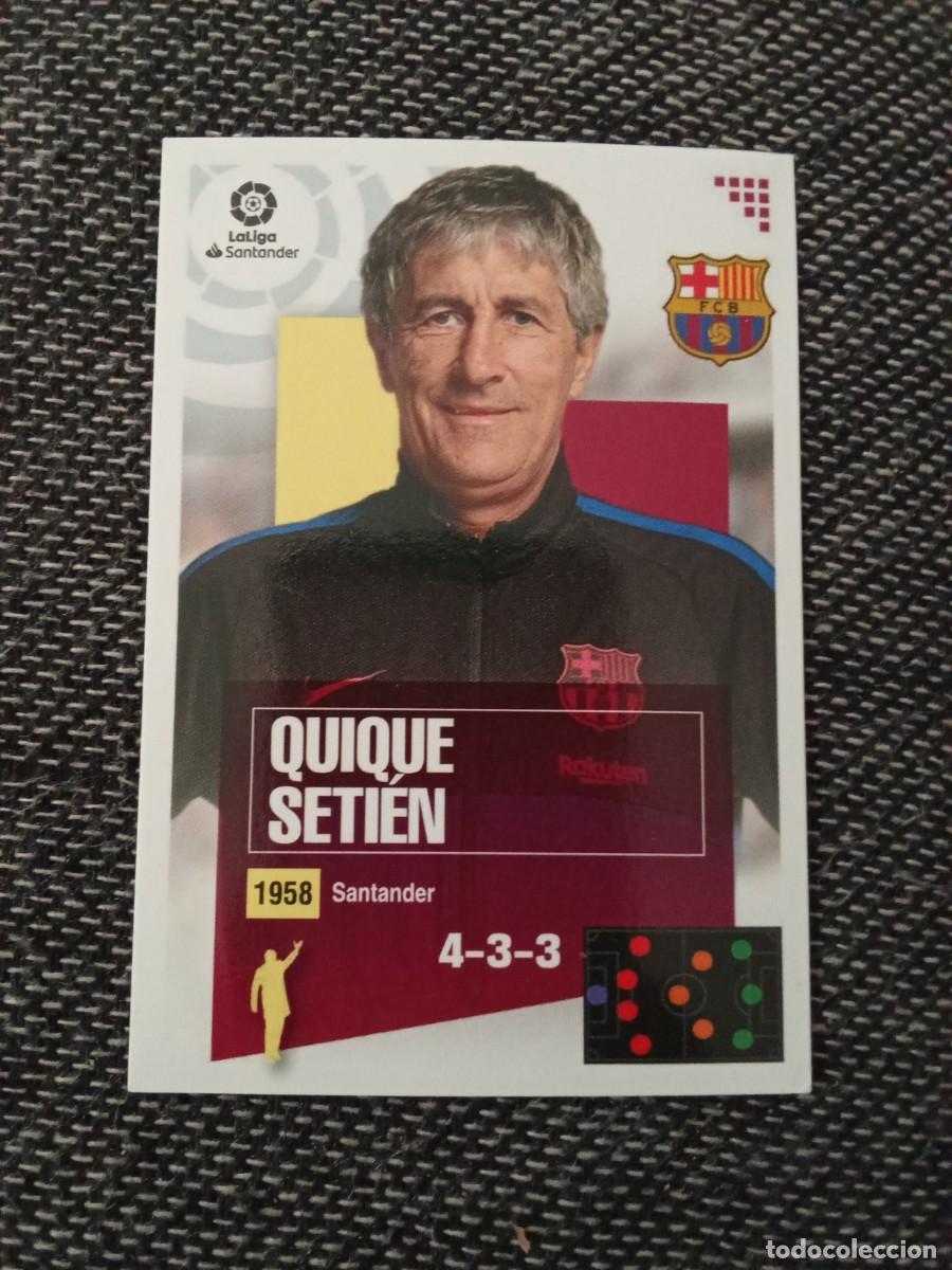 Cromos de F&uacute;tbol: 1 Quique setien FC Barcelona liga este 2020-21