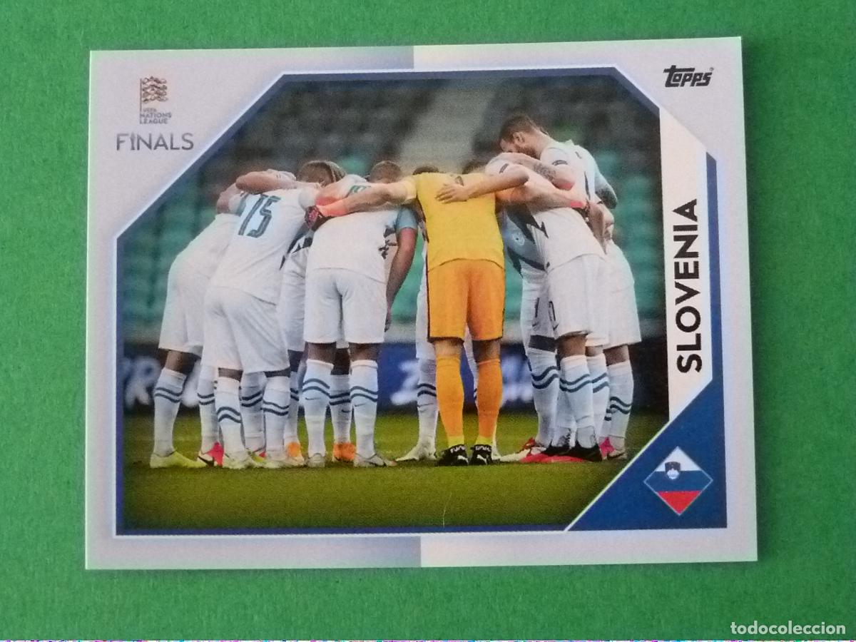 Cromos de F&uacute;tbol: CROMO FUTBOL SELECCION ESLOVENIA SIN PEGAR N&ordm; 244 THE ROAD TO FINALS NATIONS LEAGUE 2022 TOPPS