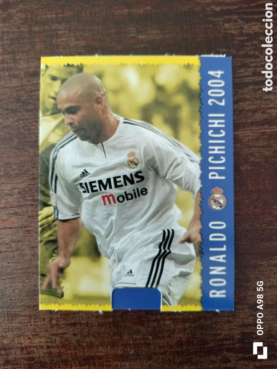 Fu&szlig;ball-Sticker: Cromo card Ficha Magic Ronaldo Real Madrid pichichi 2004 Mundicromo 2004 2005 04 05