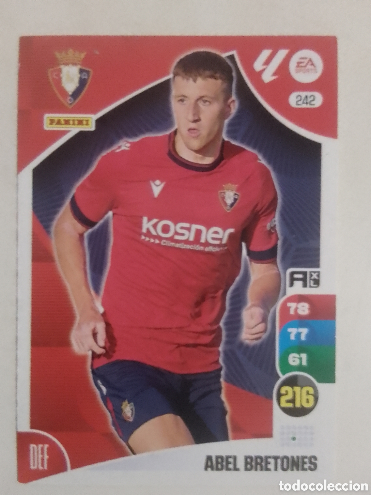 Football Stickers: Adrenalyn XL 2024-25 n&deg; 242 Abel Bretones &bull; Osasuna.