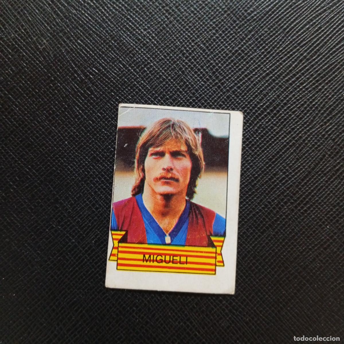 Figurine di Calcio: MIGUELI BARCA BARCELONA CAMPEON 84 85 CROMO FUTBOL 1984 1985 - SIN PEGAR- A156 PG154