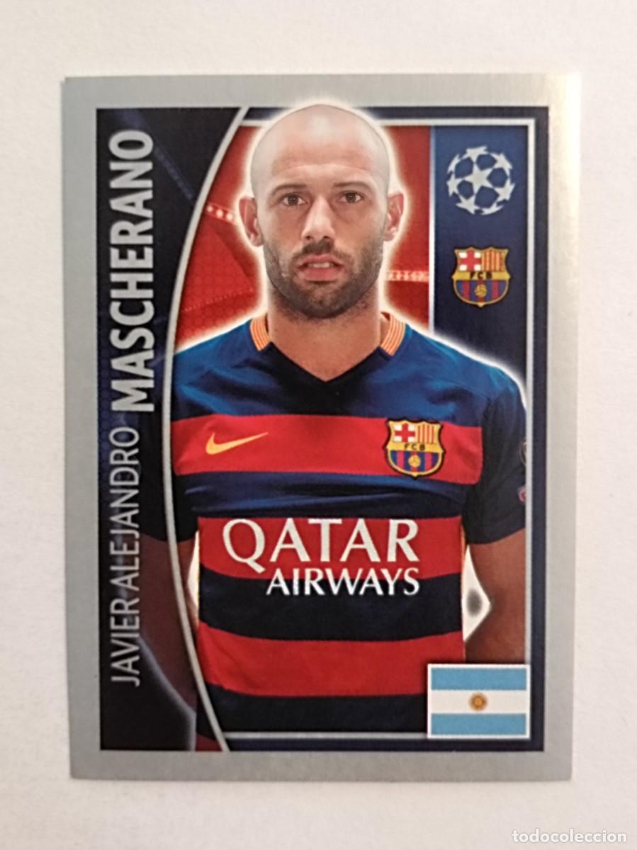 Cromos de F&uacute;tbol: #308 MASCHERANO (F.C. BARCELONA) UEFA CHAMPIONS LEAGUE 2015/2016 TOPPS