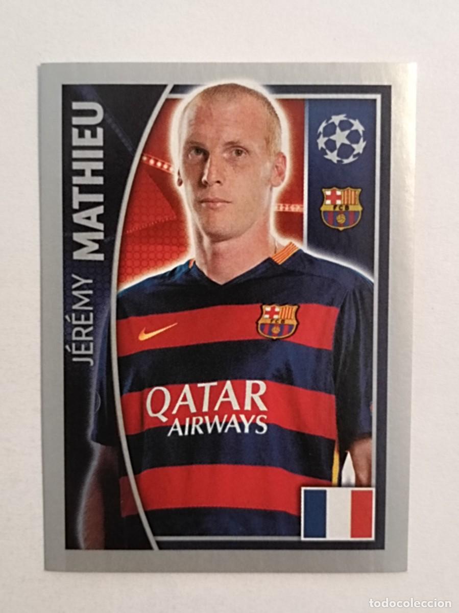 Cromos de F&uacute;tbol: #309 MATHIEU (F.C. BARCELONA) UEFA CHAMPIONS LEAGUE 2015/2016 TOPPS
