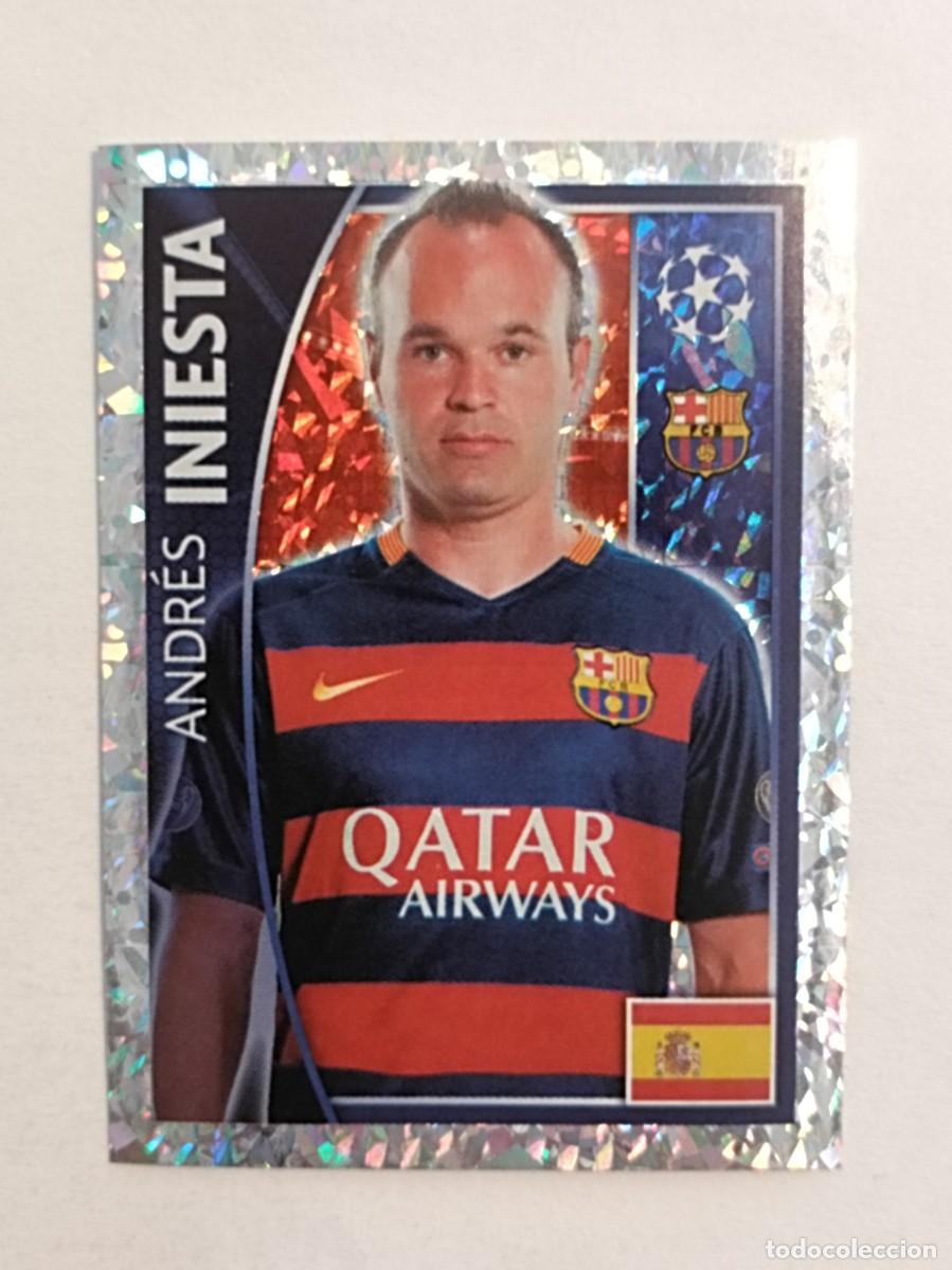 Cromos de F&uacute;tbol: #314 INIESTA (F.C. BARCELONA) UEFA CHAMPIONS LEAGUE 2015/2016 TOPPS