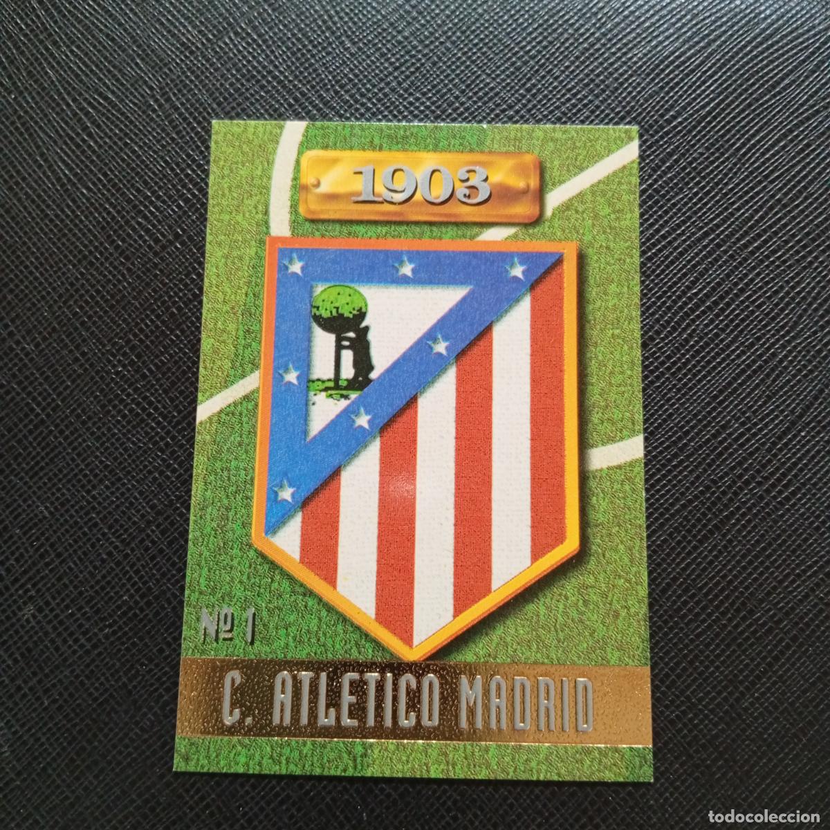 Cromos de F&uacute;tbol: 1 ESCUDO AT MADRID MUNDICROMO 1996 1997 CROMO FUTBOL LIGA 96 97 - A207 PG32