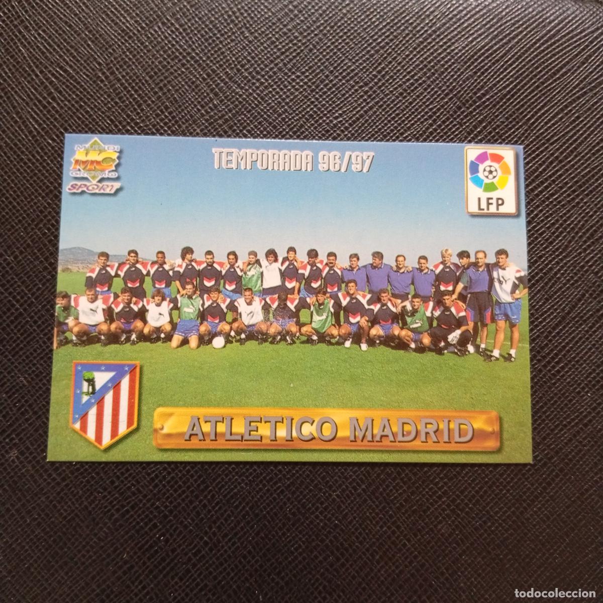 Cromos de F&uacute;tbol: 1 PLANTILLA AT MADRID MUNDICROMO 1996 1997 CROMO FUTBOL LIGA 96 97 - A207 PG32 PLATA