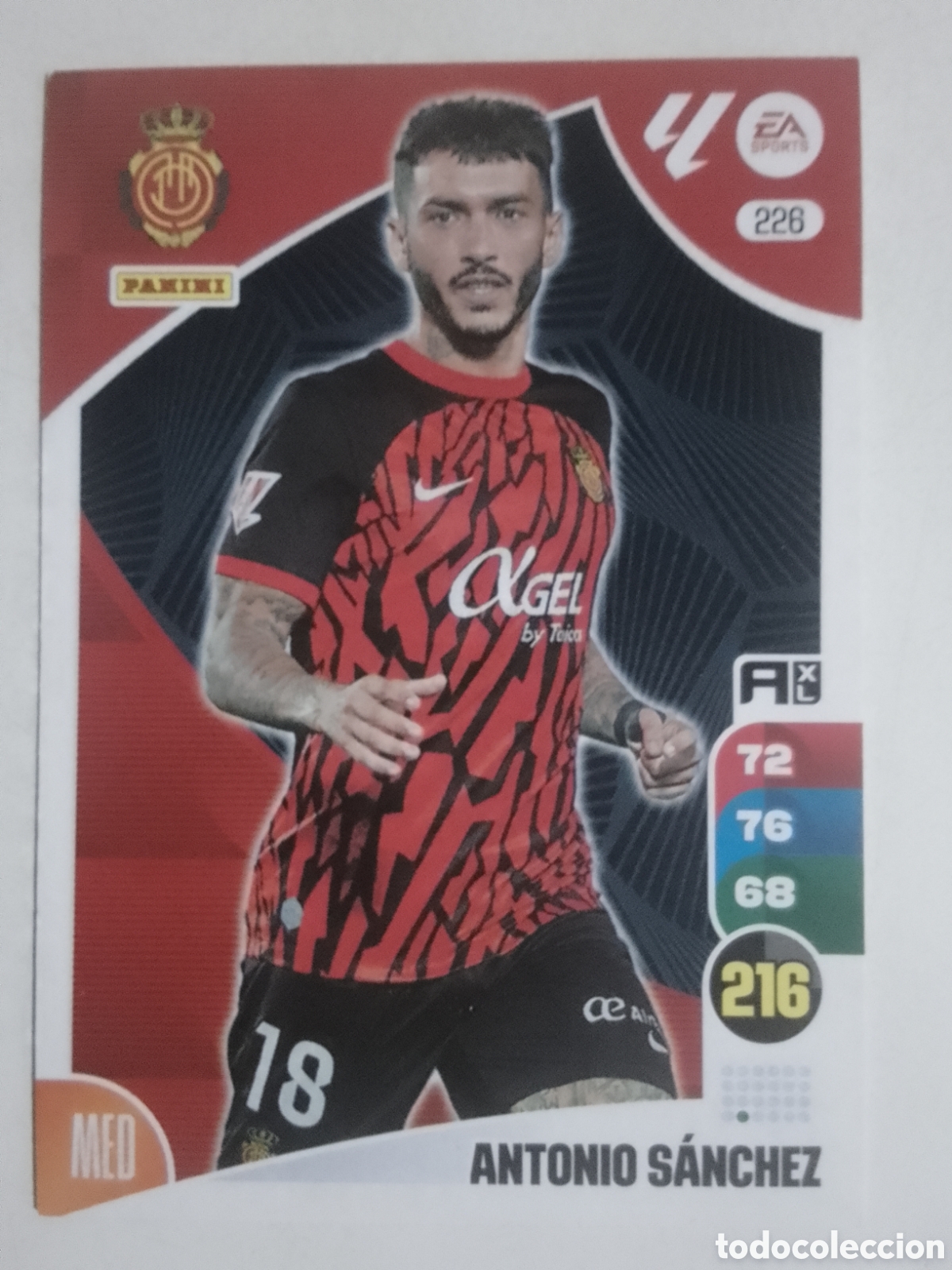 Cromos de F&uacute;tbol: Adrenalyn 2024-25 n&deg; 226 Antonio S&aacute;nchez &bull; Mallorca.