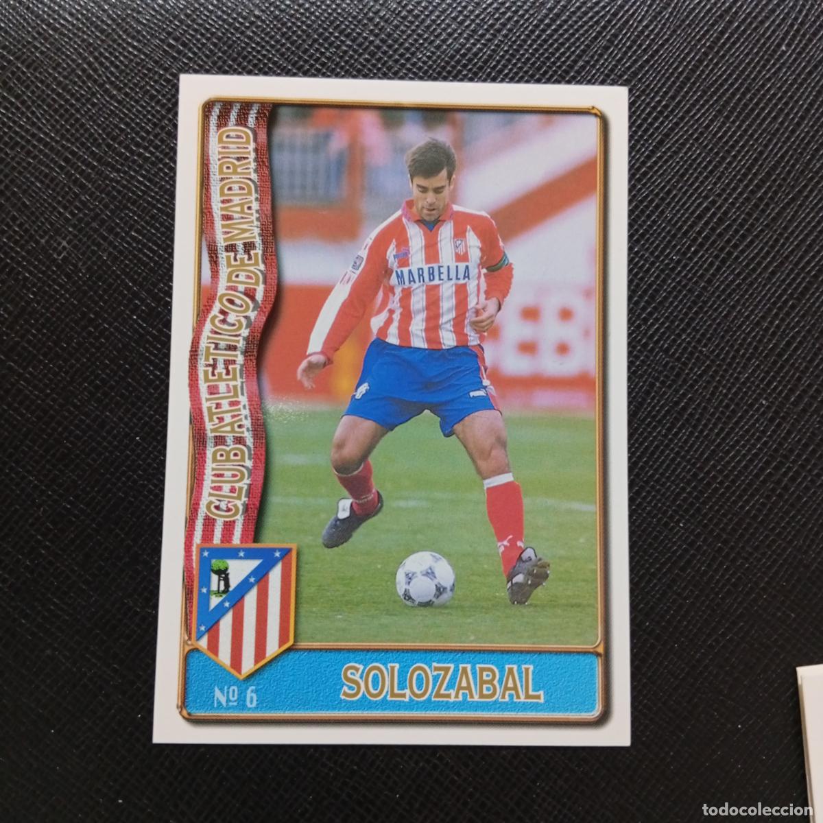Cromos de F&uacute;tbol: 6 SOLOZABAL AT MADRID MUNDICROMO 1996 1997 CROMO FUTBOL LIGA 96 97 - A207 PG32