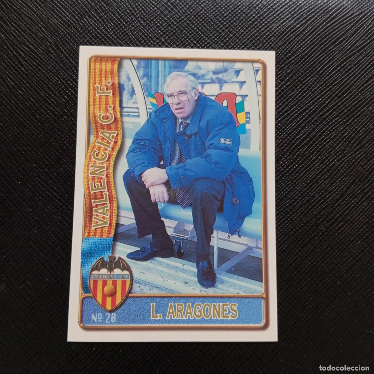 Cromos de F&uacute;tbol: 20 LUIS ARAGONES VALENCIA MUNDICROMO 1996 1997 CROMO FUTBOL LIGA 96 97 - A207 PG56