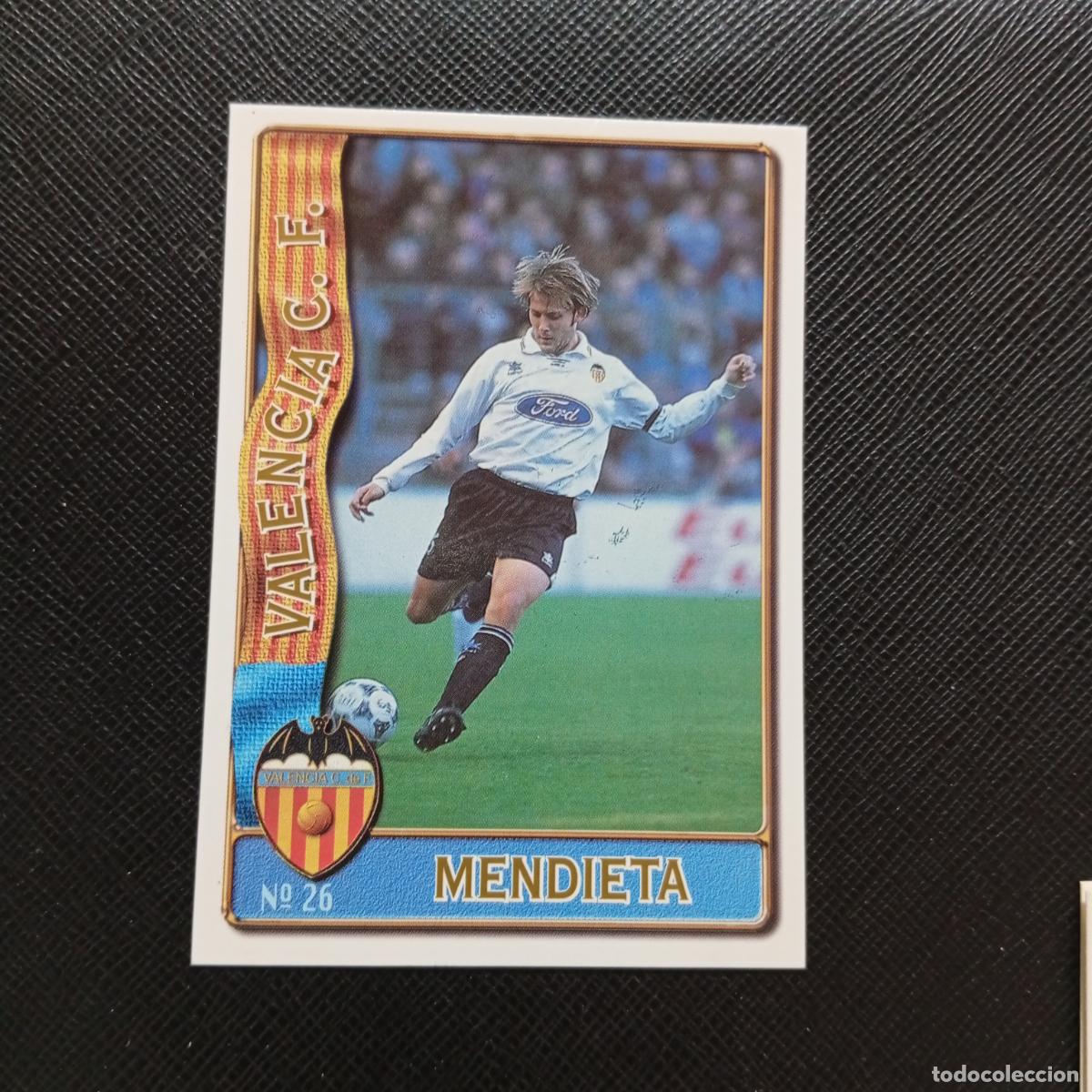 Cromos de F&uacute;tbol: 26 MENDIETA VALENCIA MUNDICROMO 1996 1997 CROMO FUTBOL LIGA 96 97 - A207 PG63