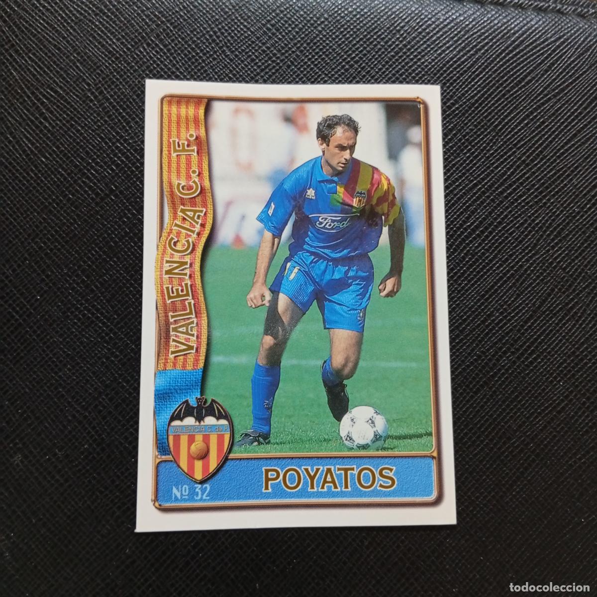 Cromos de F&uacute;tbol: 32 POYATOS VALENCIA MUNDICROMO 1996 1997 CROMO FUTBOL LIGA 96 97 - A207 PG72