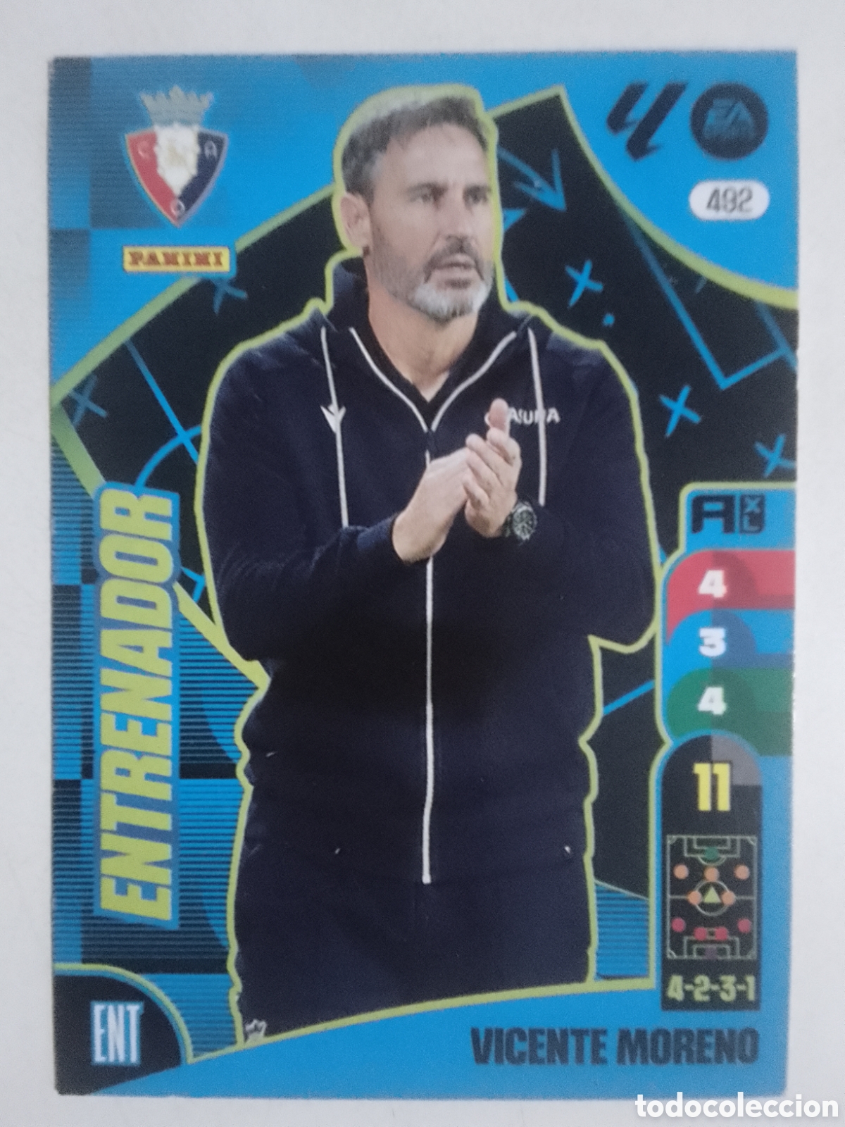 Cromos de F&uacute;tbol: Adrenalyn XL 2024-25 n&deg; 492 Vicente Moreno &bull; Osasuna.