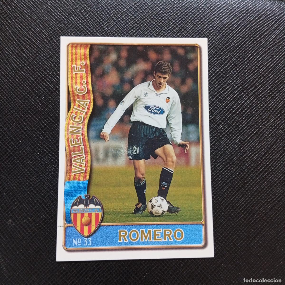 Cromos de F&uacute;tbol: 33 ROMERO VALENCIA MUNDICROMO 1996 1997 CROMO FUTBOL LIGA 96 97 - A207 PG72