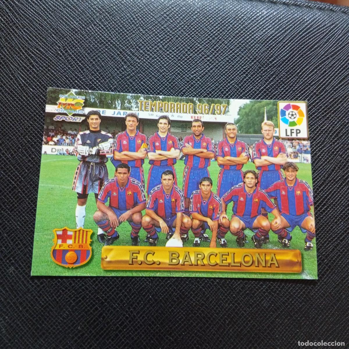Cromos de F&uacute;tbol: 37 ALINEACION BARCELONA MUNDICROMO 1996 1997 CROMO FUTBOL LIGA 96 97 - A207 PG79
