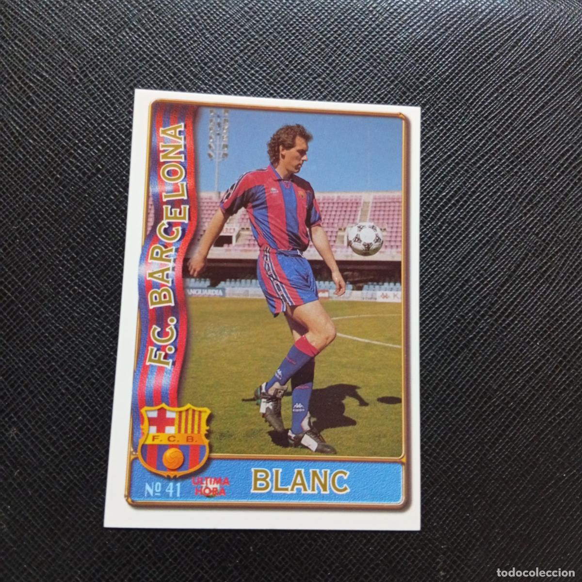 Cromos de F&uacute;tbol: 41 BLANC BARCELONA MUNDICROMO 1996 1997 CROMO FUTBOL LIGA 96 97 - A207 PG79 ULTIMA HORA