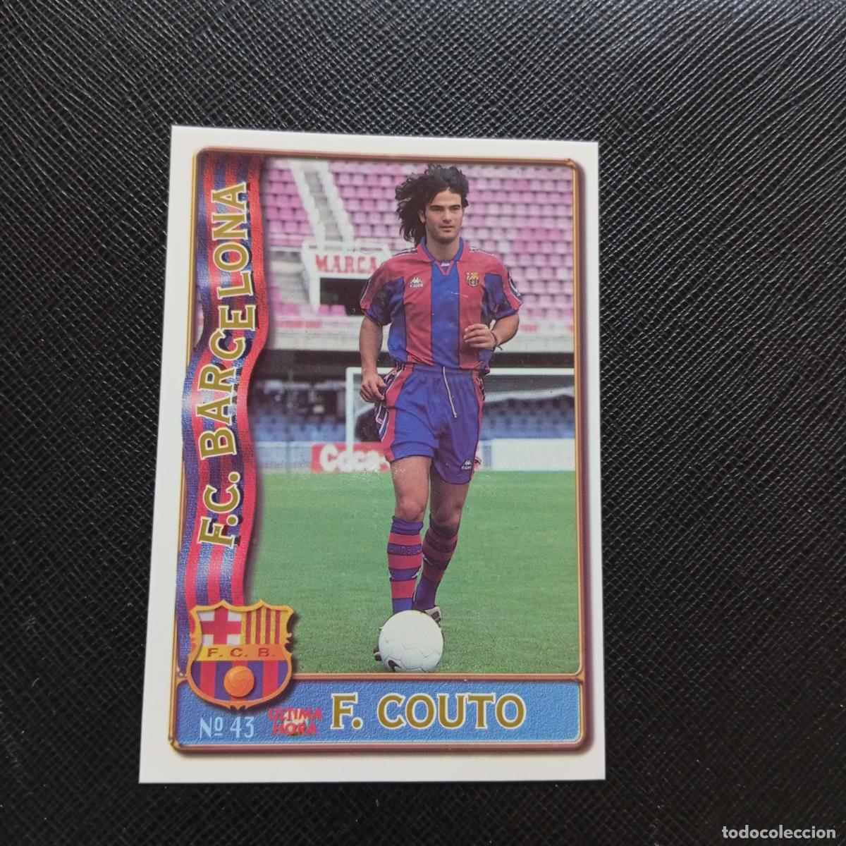 Cromos de F&uacute;tbol: 43 FERNANDO COUTO BARCELONA MUNDICROMO 1996 1997 CROMO FUTBOL LIGA 96 97 - A207 PG87 ULTIMA HORA