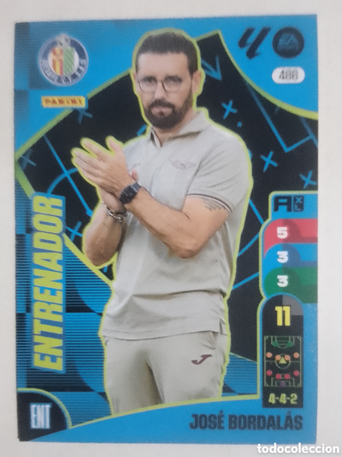 Cromos de F&uacute;tbol: Adrenalyn XL 2024-25 n&deg; 486 Jos&eacute; Bordal&aacute;s &bull; Getafe.