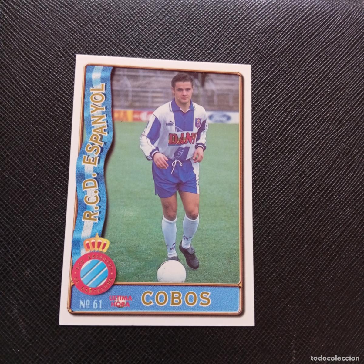 Fu&szlig;ball-Sticker: 61 COBOS ESPA&Ntilde;OL MUNDICROMO 1996 1997 CROMO FUTBOL LIGA 96 97 - A207 PG98 ULTIMA HORA