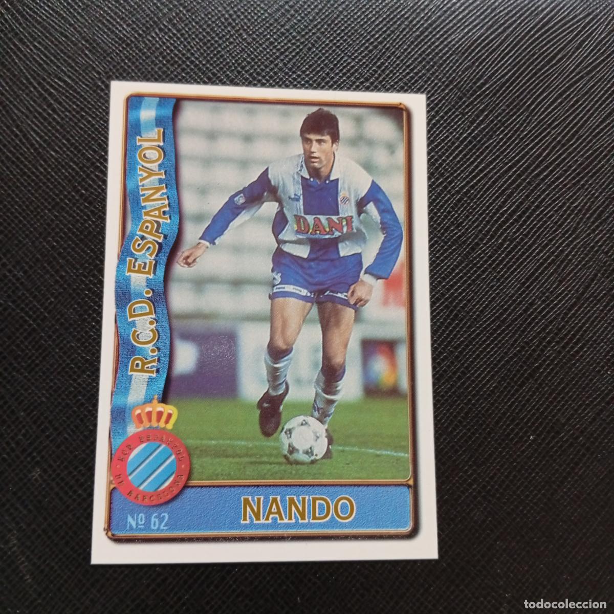Cromos de Futebol: 62 NANDO ESPA&Ntilde;OL MUNDICROMO 1996 1997 CROMO FUTBOL LIGA 96 97 - A207 PG105