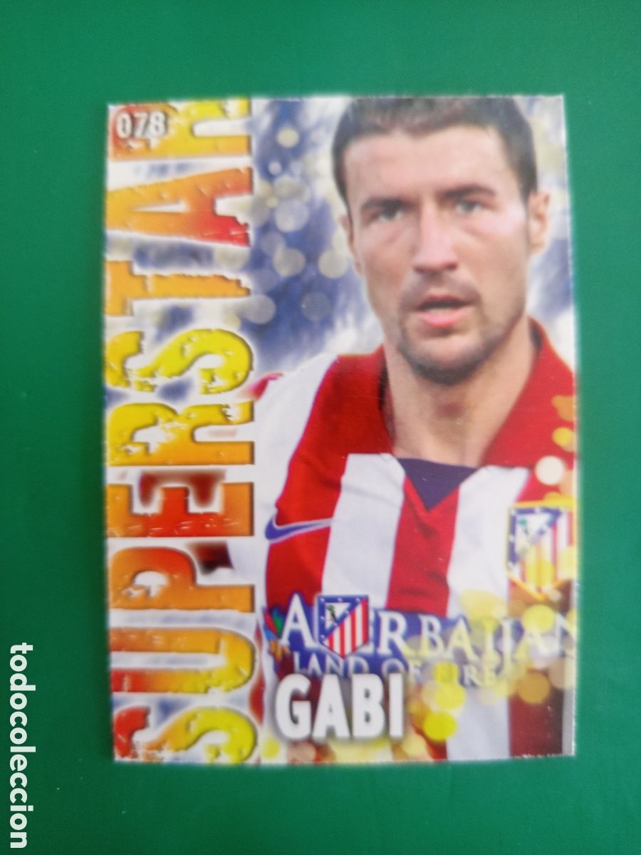 Cromos de F&uacute;tbol: ❇️ CROMO ⚽ GABI ATL&Eacute;TICO DE MADRID 78 SUPERSTAR FICHAS LIGA QUIZ GAME 2014 13 14 2013 MUNDICROMO ❇️