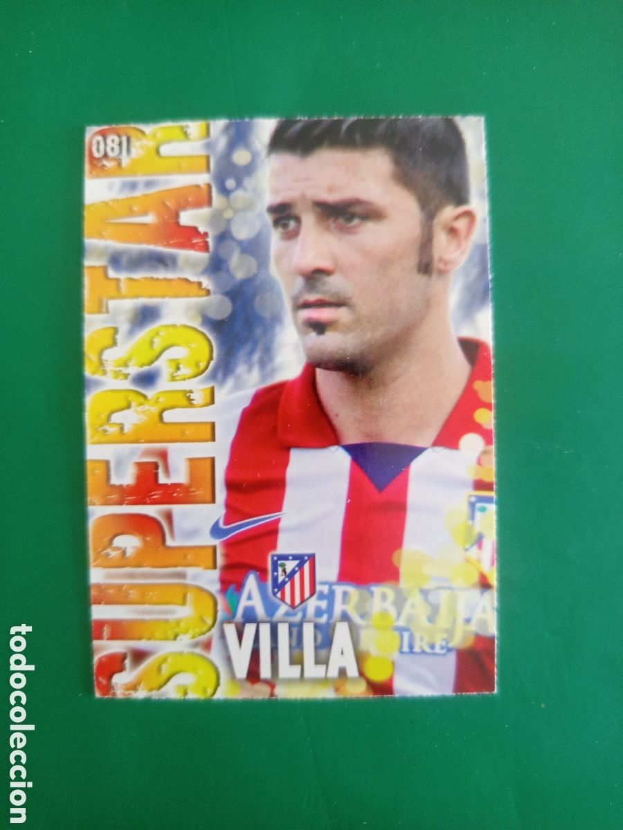Football Stickers: ❇️ CROMO ⚽ VILLA ATL&Eacute;TICO DE MADRID 81 SUPERSTAR FICHAS LIGA QUIZ 2014 13 14 2013 MUNDICROMO ❇️