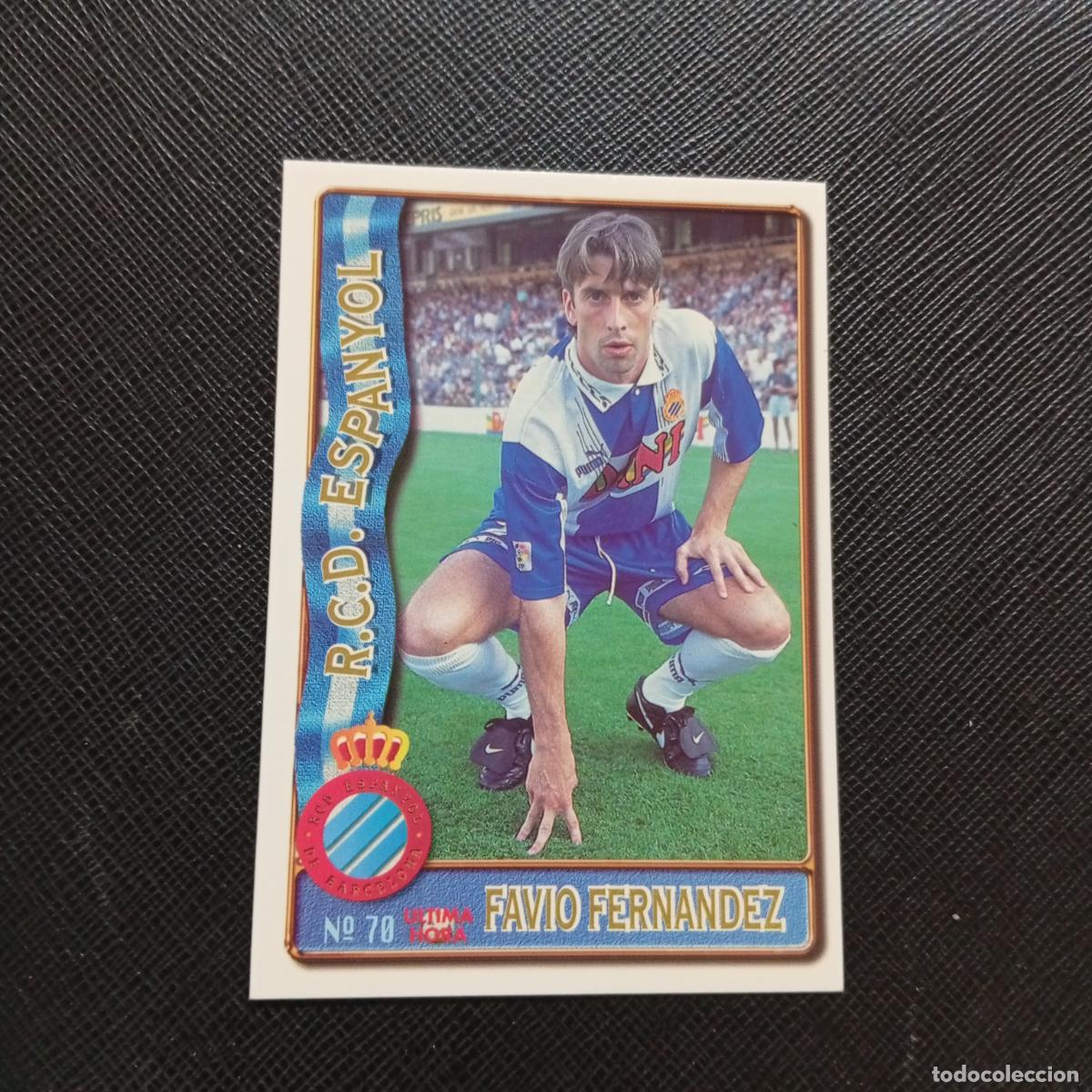 Cromos de F&uacute;tbol: 70 FAVIO FERNANDEZ ESPA&Ntilde;OL MUNDICROMO 1996 1997 CROMO FUTBOL LIGA 96 97 - A207 PG111 ULTIMA HORA