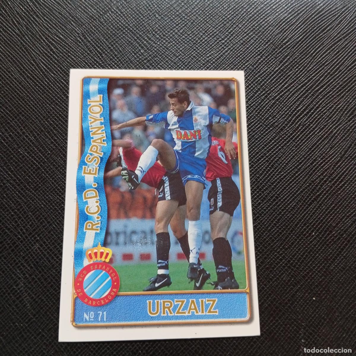 Cromos de F&uacute;tbol: 71 URZAIZ ESPA&Ntilde;OL MUNDICROMO 1996 1997 CROMO FUTBOL LIGA 96 97 - A207 PG111 BAJA
