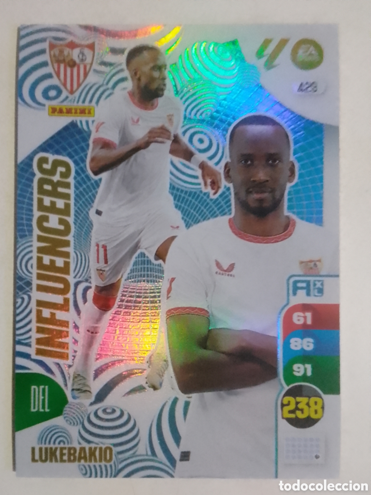 Cromos de F&uacute;tbol: Adrenalyn XL 2024-25 n&deg; 429 Lukebakio &bull; Sevilla. INFLUENCERS.