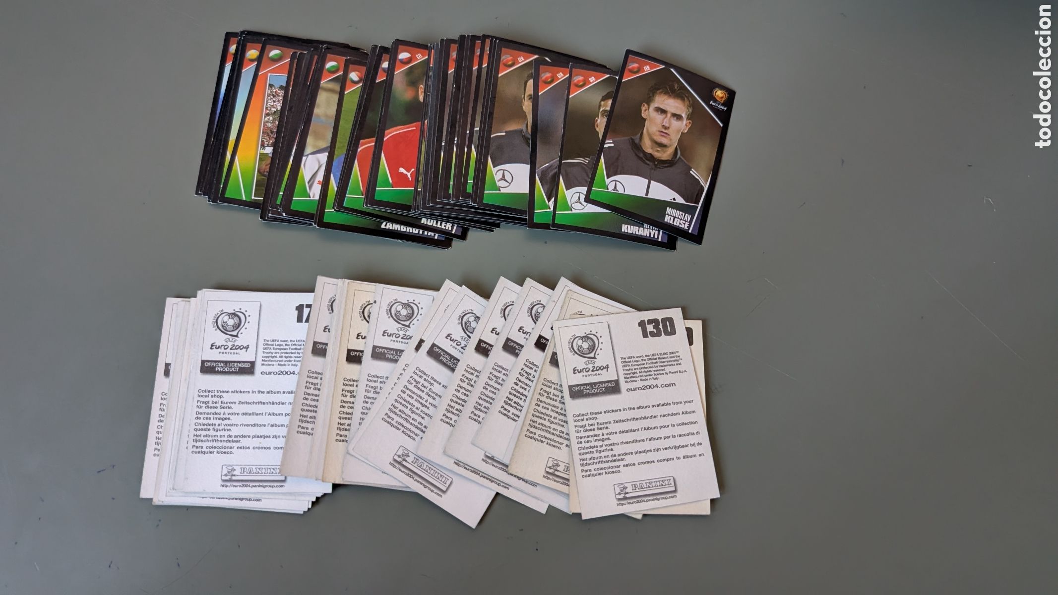 Cromos de F&uacute;tbol: LOTE 86 CROMOS DIFERENTES EUROCOPA EURO 2004 04 PANINI NUNCA PEGADOS