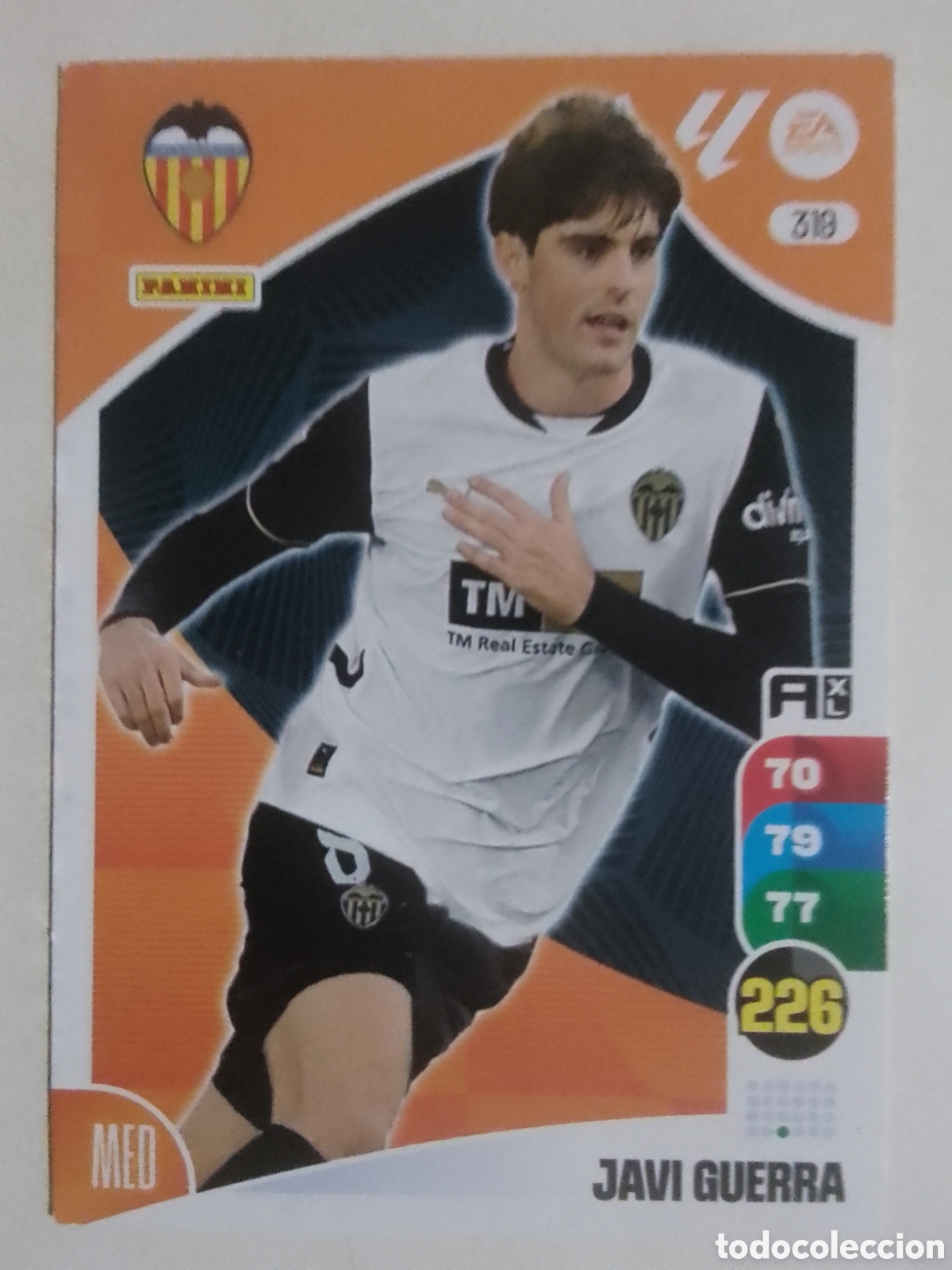 Cromos de F&uacute;tbol: Adrenalyn XL 2024-25 n&deg; 319 Javi Guerra &bull; Valencia.