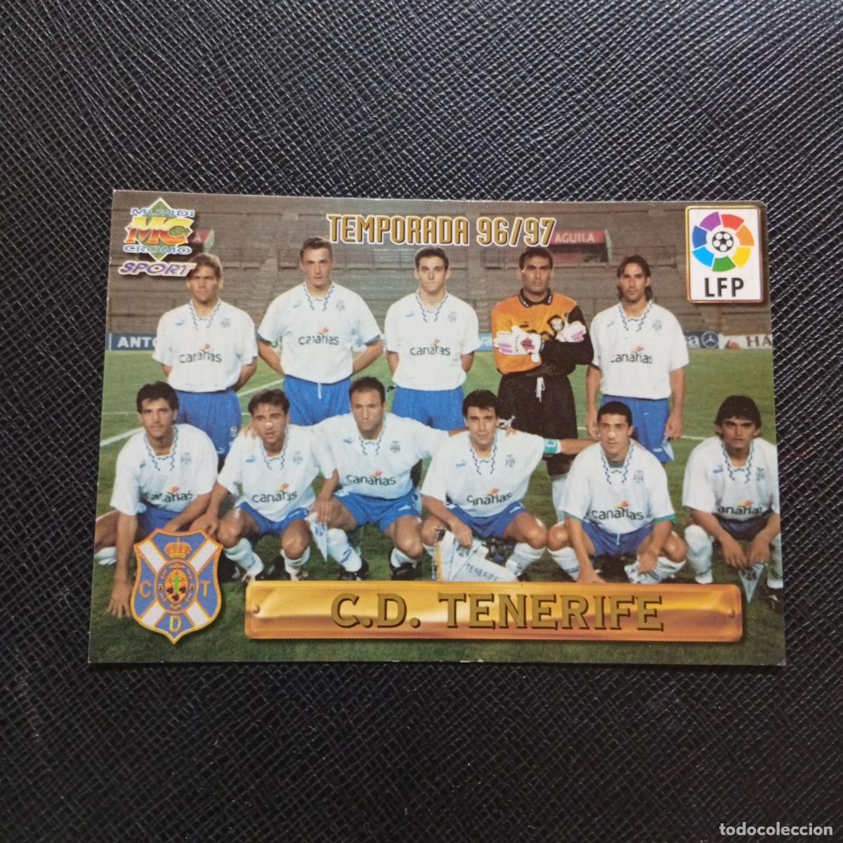 Cromos de F&uacute;tbol: 74 ALINEACION TENERIFE MUNDICROMO 1996 1997 CROMO FUTBOL LIGA 96 97 - A207 PG116