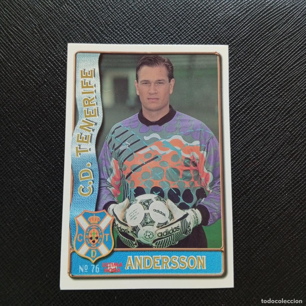 Cromos de F&uacute;tbol: 76 ANDERSSON TENERIFE MUNDICROMO 1996 1997 CROMO FUTBOL LIGA 96 97 - A207 PG116 ULTIMA HORA