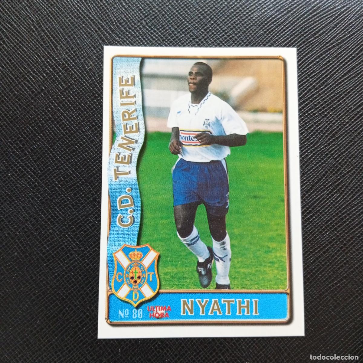 Cromos de F&uacute;tbol: 80 NYATHI TENERIFE MUNDICROMO 1996 1997 CROMO FUTBOL LIGA 96 97 - A207 PG120 ULTIMA HORA