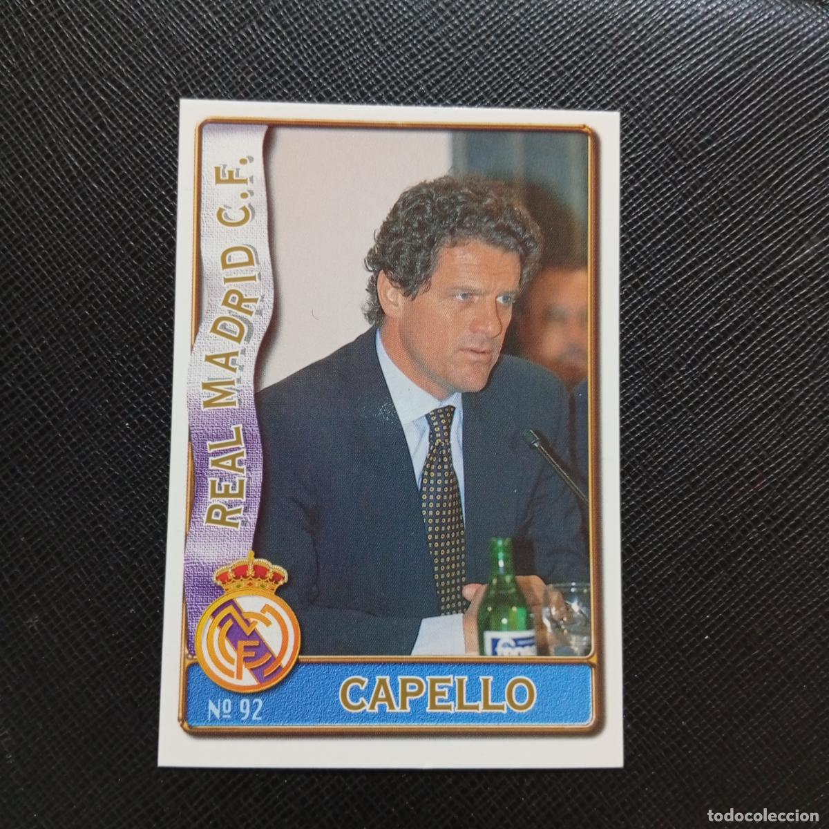 Cromos de Futebol: 92 CAPELLO REAL MADRID MUNDICROMO 1996 1997 CROMO FUTBOL LIGA 96 97 - A207 PG133