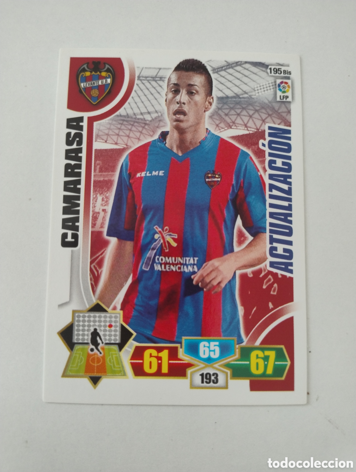 Cromos de F&uacute;tbol: 195 bis - Camarasa - Levante - Adrenalyn XL Liga 2013 - 2014 Actualizaci&oacute;n