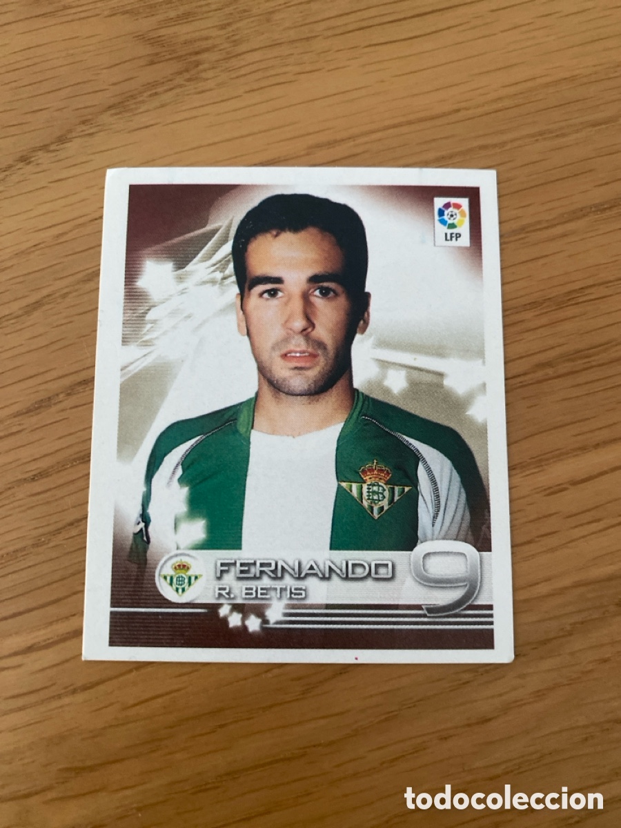 Cromos de F&uacute;tbol: Cromo panini 130 superliga de Estrellas 2002 2003 Fernando Betis - Stickers album