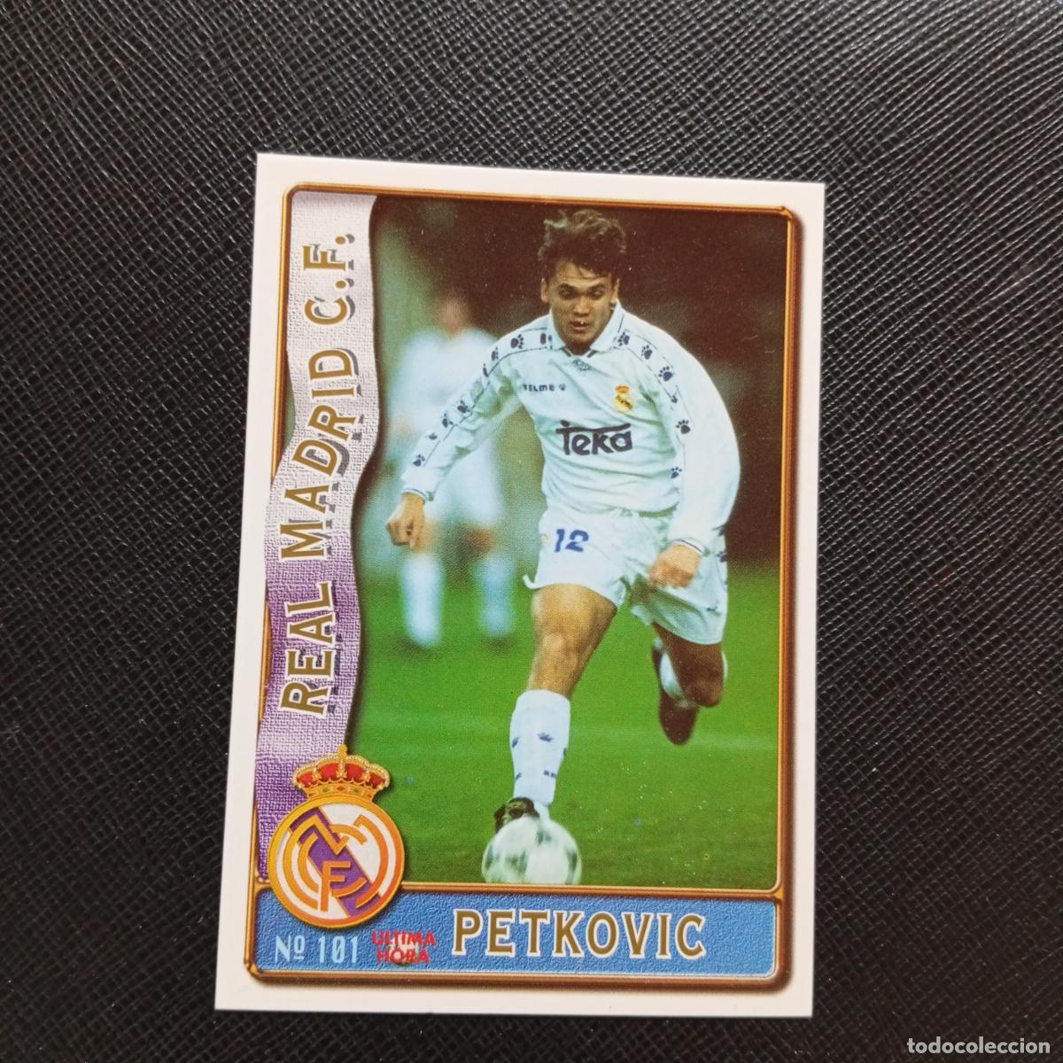 Cromos de F&uacute;tbol: 101 PETKOVIC REAL MADRID MUNDICROMO 1996 1997 CROMO FUTBOL LIGA 96 97 - A207 PG140 ULTIMA HORA
