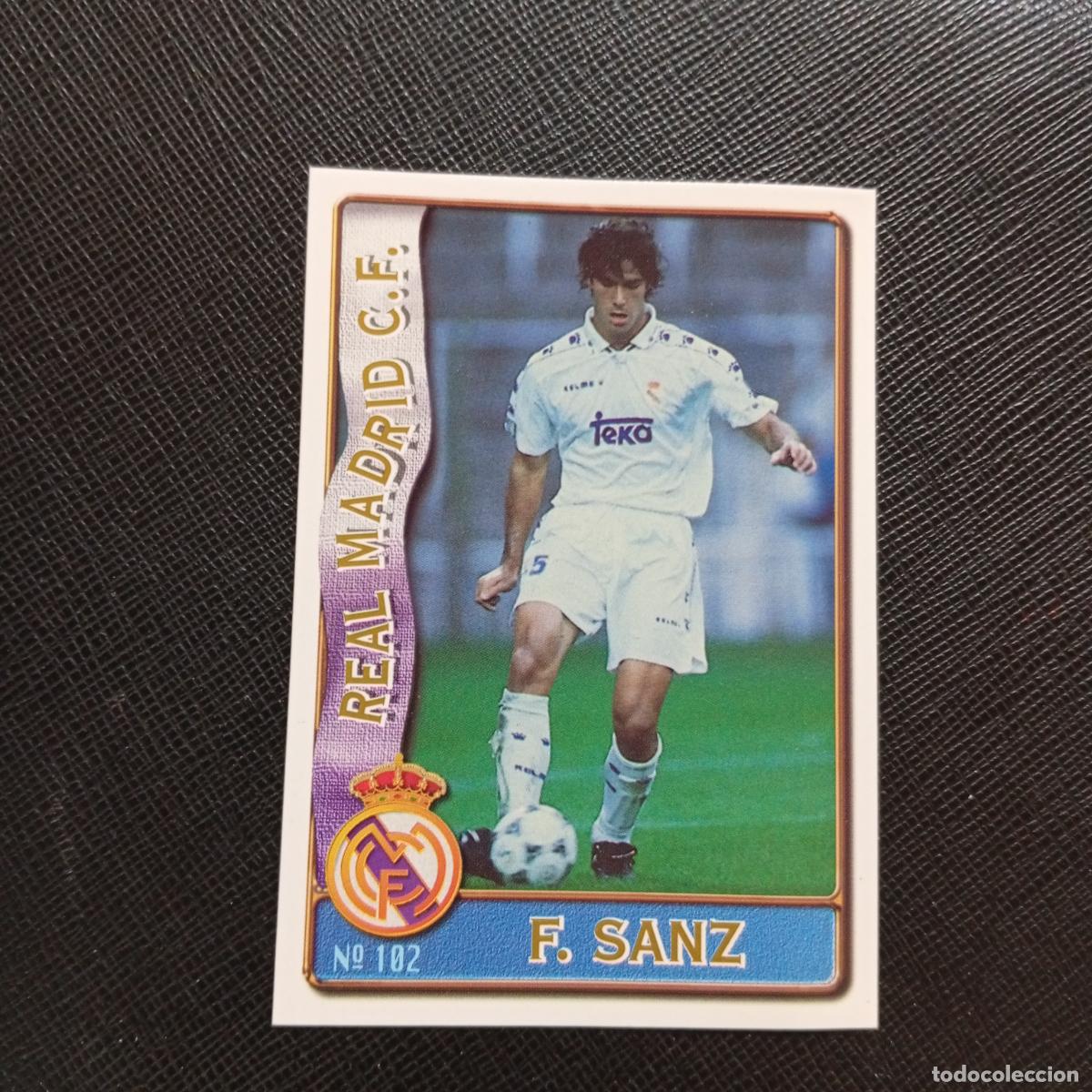 Cromos de F&uacute;tbol: 102 FERNANDO SANZ REAL MADRID MUNDICROMO 1996 1997 CROMO FUTBOL LIGA 96 97 - A207 PG140